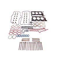 Engine Top-End Gasket Set w/Head Bolts Fits Select 2001-2002 Ford, Mercury Models w/3.0L V6 24V DOHC [Duratec] Engine