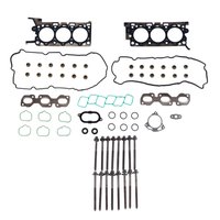 Engine Top-End Gasket Set w/Head Bolts Fits Select 2009 Ford, Mazda, Mercury Models w/3.0L V6 24V DOHC [Duratec] Engine