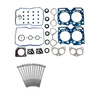 Engine Top-End Gasket Set w/Head Bolts Fits Select 2010-2012 Subaru w/2.5L H4 16V Naturally Aspirated SOHC Engine