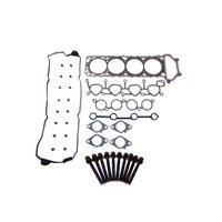 Engine Top-End Gasket Set w/Head Bolts Fits Select 1998-2001 Nissan Altima w/2.4L L4 16V DOHC Engine