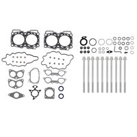 Engine Top-End Gasket Set w/Head Bolts Fits Select 1991-1994 Subaru Legacy w/2.2L H4 16V Turbocharged SOHC Engine