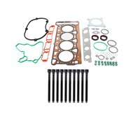 Engine Top-End Gasket Set w/Head Bolts Fits Select 2006-2018 Audi, Volkswagen Models w/2.0L L4 16V Turbocharged DOHC Engine