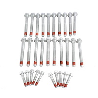 Cylinder Head Bolt Set Fits Select 2004-2020 GM, Hummer, Isuzu & Saab 4.8L-7.0L V8 Engines [w/ 2nd Design]