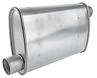 Turbo Muffler [2 1/4 in.] Offset/Offset - Reversible
