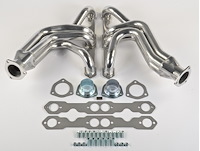 Metallic Ceramic Coated Shorty Style Headers for 1955-1982 Small Block Chevy Passenger Car [1-5/8 in. Primary Tubes]