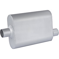 Chambered Deep-Tone Muffler [2.250 in. Center Inlet / Offset Outlet]