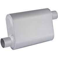 30222 - Chambered Deep-Tone Muffler 2.500 in. Offset Inlet / Offset Outlet
