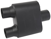 Chambered Deep-Tone Muffler 3 in. Center Inlet / 2.500 in. Dual Outlet