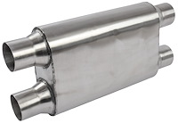 30246 - Chambered Deep-Tone Muffler 2.500 in. Dual Inlet / Dual Outlet