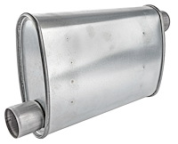 Turbo Muffler [2 1/2 in.] Offset Inlet/Offset Outlet - Reversible