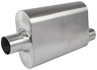 30257 - Chambered Deep-Tone Muffler 2.500 in. Offset Inlet / Center Outlet