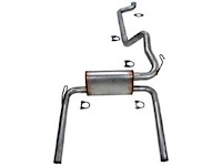 Camaro/Firebird Cat-Back Exhaust 1983-1987 5.0L (H)