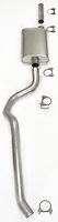 Cat-Back Single Exhaust System for 1993-2000 Jeep Cherokee 2WD/4WD 2.5L/4.0L