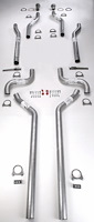Header-Back Dual 2-1/2 in. Exhaust Kit for Mopar B-Body