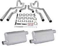 Dual Exhaust with Chambered Mufflers 1964-72 Chevelle/Malibu/El Camino