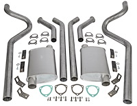 Header-Back Dual 2-1/2 in. Exhaust Kit for 1964-1973 Mustang