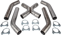 Universal X-Pipe Kit [2.500 in., 409 Stainless Steel]