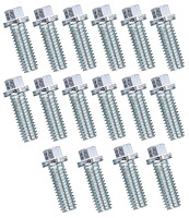3/8 in.-16 Header Bolt Kit, Hex Head, 1 in. Long for Ford and Chevy