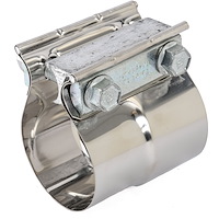 Preformed Exhaust Lap Joint Band Clamp for I.D. O.D. Slip Fit Connection [Fits 2 1/4 in. O.D. Pipe]