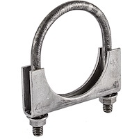 Steel HD U-Clamp for 2-1/2" OD Pipe