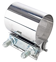 Butt Joint Exhaust Band Clamp Fits 2-1/2 in. OD Pipe