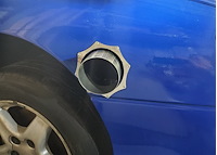 Exhaust Pipe Fender Exit Bezel for 5 in. Collectors [5 1/2 in. I.D. x 0.050 in. Thick]