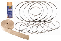 Exhaust & Header Wrap Kit 2 in. x 50 ft. x 1/16 in. Thick