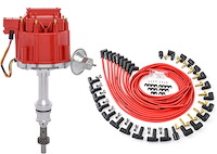 HEI Distributor and Spark Plug Wire Set for Small Block Ford 1969-1991 351W V8