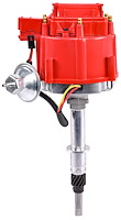  HEI Distributor w/Vacuum Advance for 1965-1990 AMC & Jeep 199-258 ci. 6-Cylinder Engines [Red Cap]