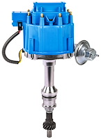 HEI Distributor for Ford 351C/351M/400M V8 & Ford Big Block 429/460 V8 Engines [Blue Cap]