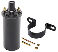 High-Energy Ignition Coil and Bracket Kit [Black Coil and Black Panel Mount Bracket]