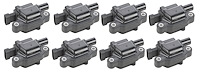 GM LS Ignition Coil Kit 2005-2020 Gen IV 4.8L, 5.3L, 6.0L, 6.2L, 7.0L Car & Truck Engines [Black]