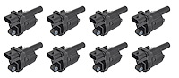 Ignition Coil Set for 2014-2018 GM Gen V LT Series Small Block Engines [Round Style, Black]