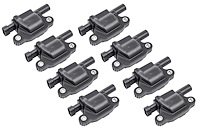 Ignition Coil Set for 2014-2018 GM Gen V LT Series Small Block Engines [Square Style, Black]