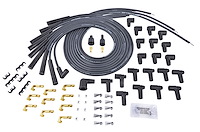 8.0mm Black Pow'r Wires Small & Big Block Chevy Over Valve Covers or Under Headers & AMC 290-401 V8 W/HEI