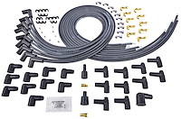 8.0mm Black Pow'r Wires Small & Big Block Chevy Over Valve Covers or Under Headers
