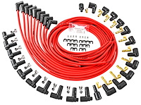 8.0mm Red Hot Pow'r Wires Small & Big Block Chevy Over Valve Covers or Under Headers