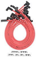 8.5mm Red Ultra Pow'r Wires for Small Block Chevy Over Valve Covers