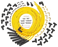 8.5mm Yellow Ultra Pow'r Wires Small & Big Block Chevy Over Valve Covers or Under Headers & AMC 290-401 V8 W/HEI