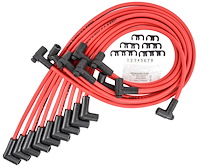 8.0mm Red Hot Pow'r Wires Small Block Chevy [Under Headers]