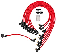 8.0mm Red Hot Pow'r Wires Small Block Chevy Under Headers