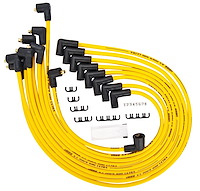 8.5mm Yellow Ultra Pow'r Wires Small Block Chevy Under Headers