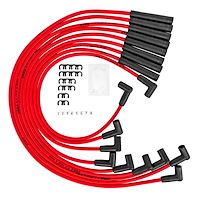8.0mm Red Hot Pow'r Wires Small Block Ford 302 with HEI Cap