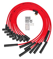 8.0mm Red Hot Pow'r Wires Ford 351W, 351C, 390, 429, 460 with HEI Cap