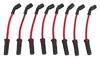 8.5 mm Ultra Pow'r 11 in. Truck Spark Plug Wires for GM Gen III/IV LS, Gen V LT Engines [Red]