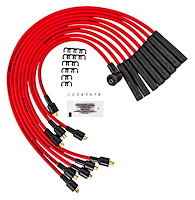 8.0mm Red Hot Pow'r Wires Small Block Mopar Car/Truck 318/340/360