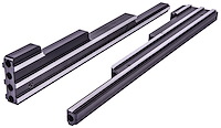 Aluminum Wire Loom Set Fits Up to 9.50 mm Wire [Black Finned]