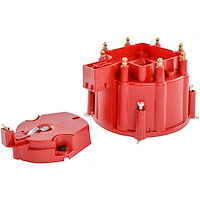 Distributor Cap and Rotor Kit for 1974-1990 GM HEI [RED]