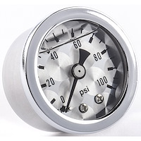 Fuel Pressure Gauge 1 1/2 in. Diameter [Liquid Filled]