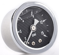 Fuel Pressure Gauge 1 1/2 in. Diameter [Liquid Filled]
